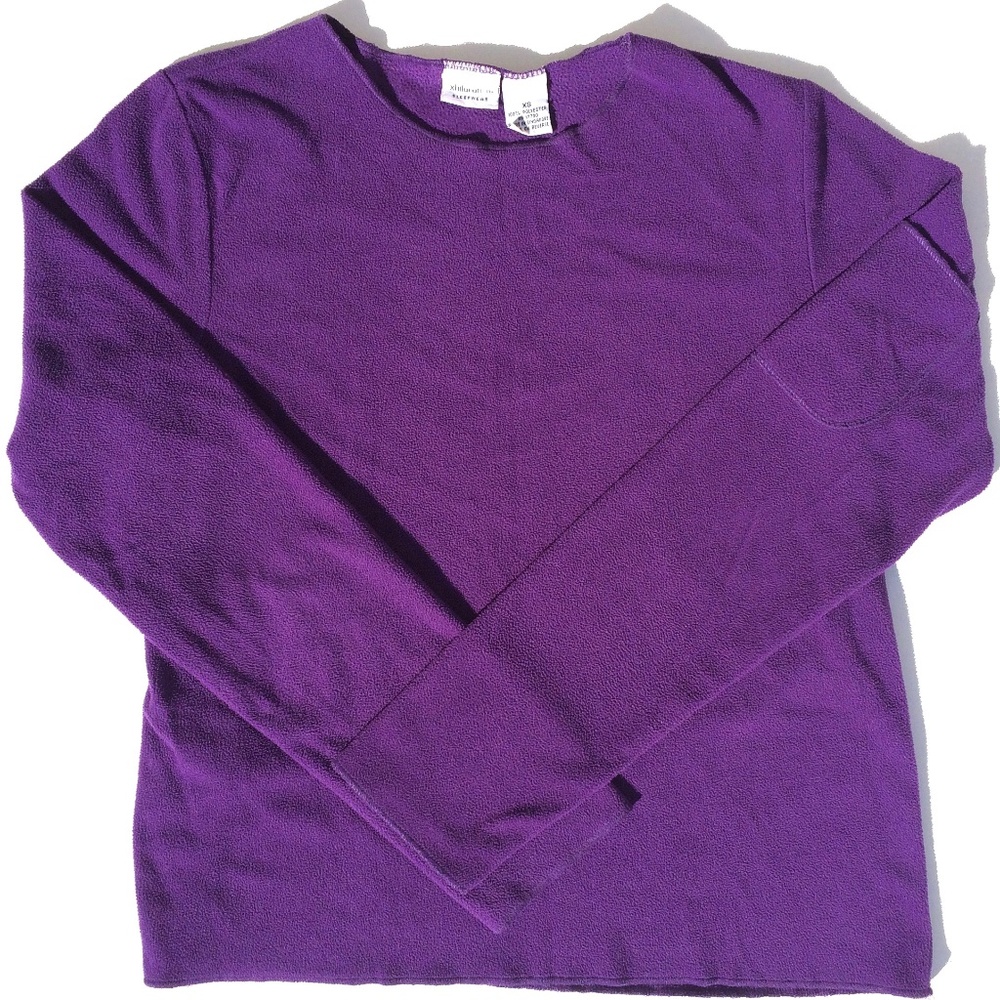 Xhilaration Sleepwear fleece long sleeve top XS purple loungewear
